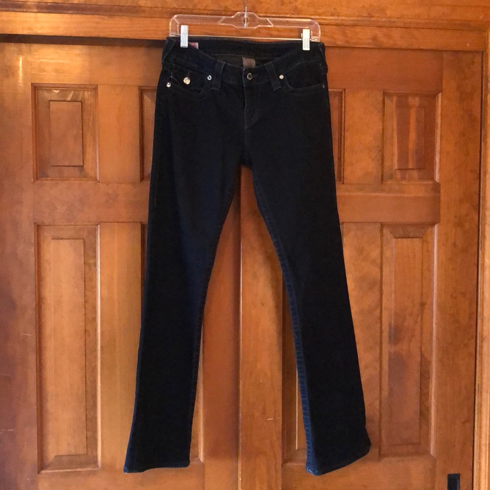 True Religion dark denim jeans.